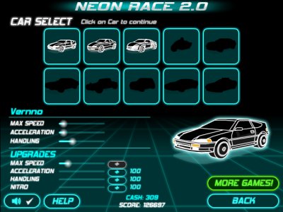 Ԃ̑I^Neon Race 2